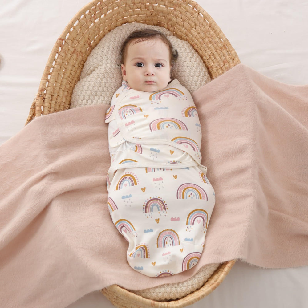 insular swaddle-wrap scene highlighting gift-ready packaging and pattern variety