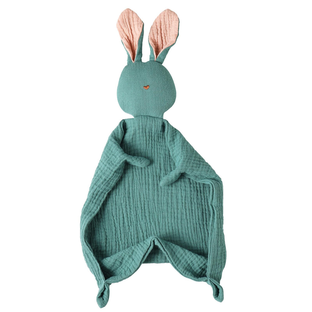 Insular Bunny Lovey security bunny offers comforting touch during car rides