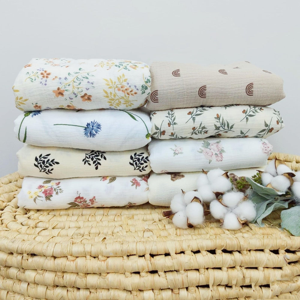 Insular blanket gift-ready blue dandelion design appeals to shower registries and nursery decor.