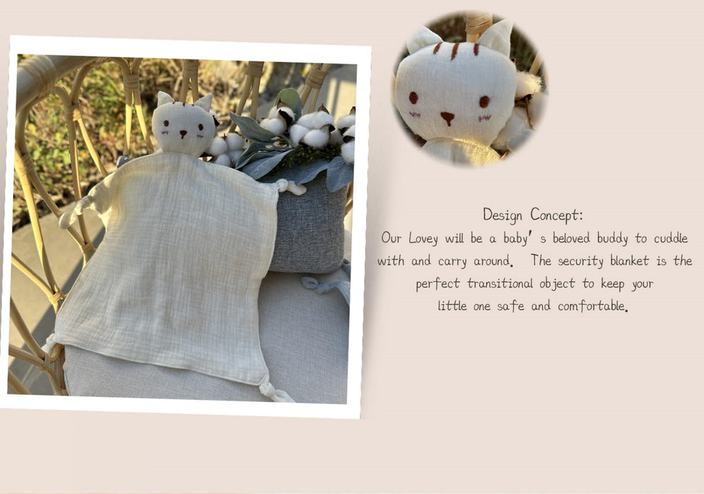 Insular Lovey pink cat gift: ideal for baby showers.