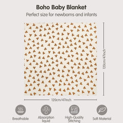 insular muslin swaddle blanket large 47x47 inches wraps securely