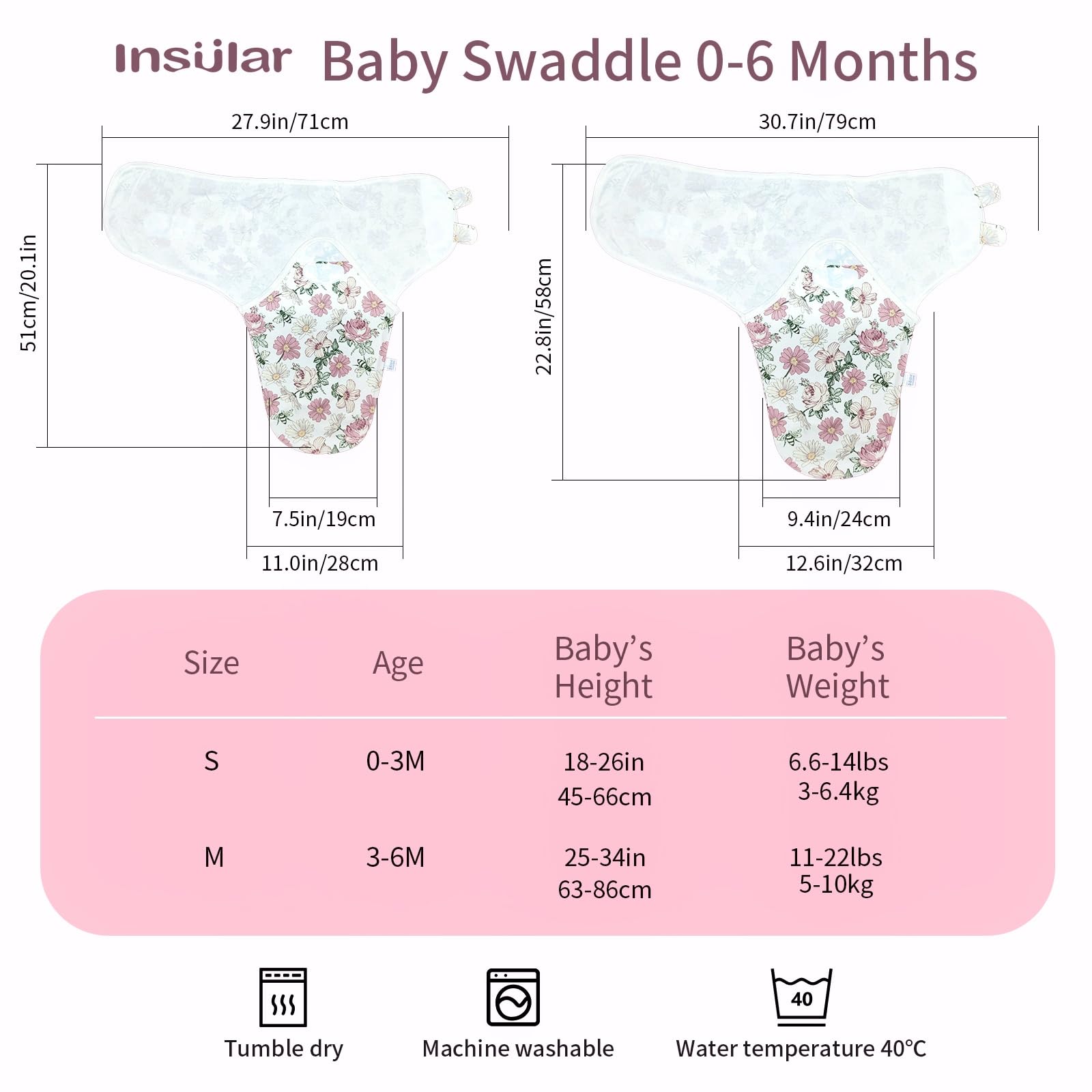 Insular sleep sack highlighting breathable cotton and cozy fabric