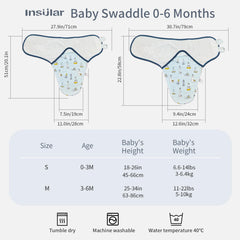 Insular soft cotton swaddle newborn emphasizes breathable skin comfort
