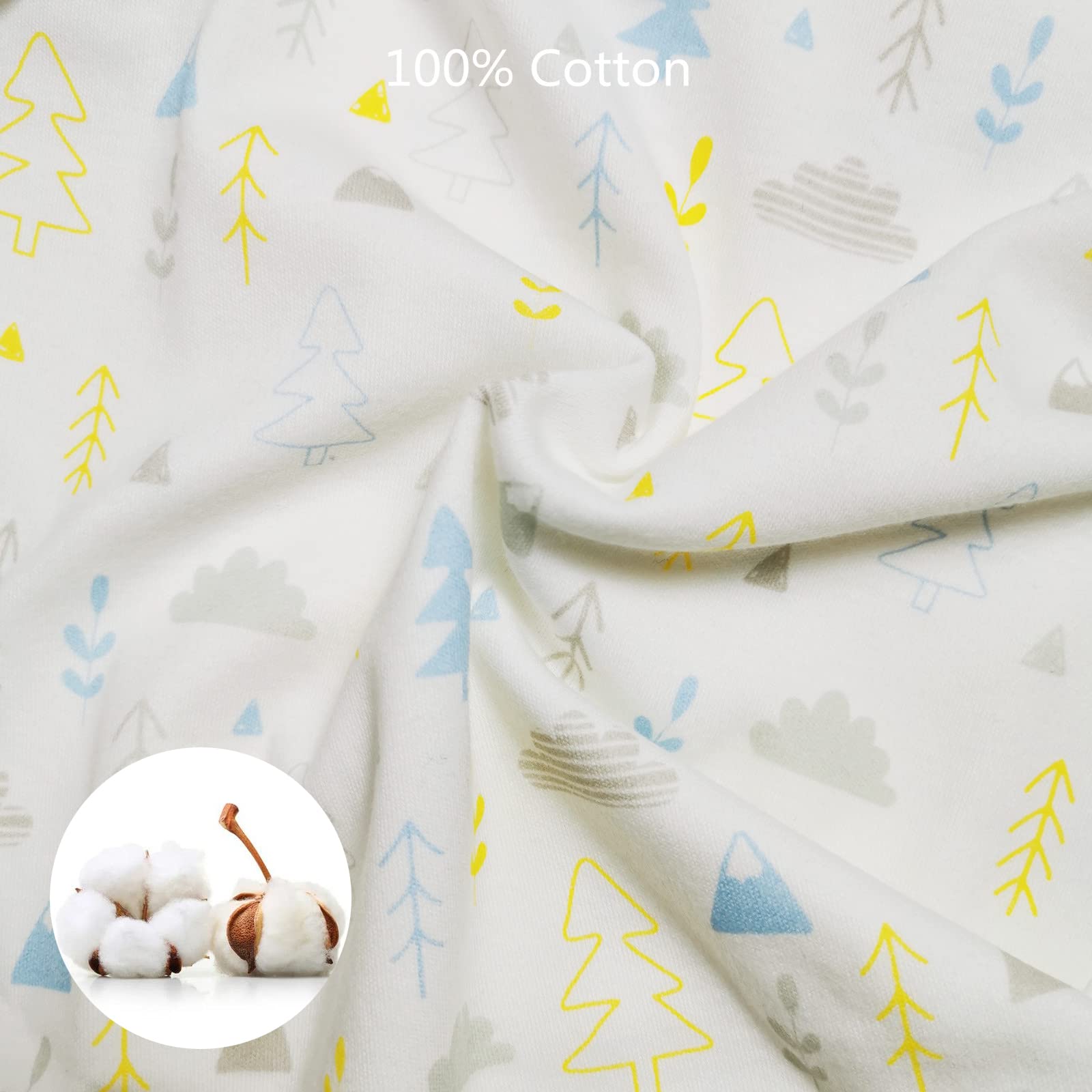 insular Baby Swaddle Sacks forest small usage shows adjustable Velcro for quick secure fitting.