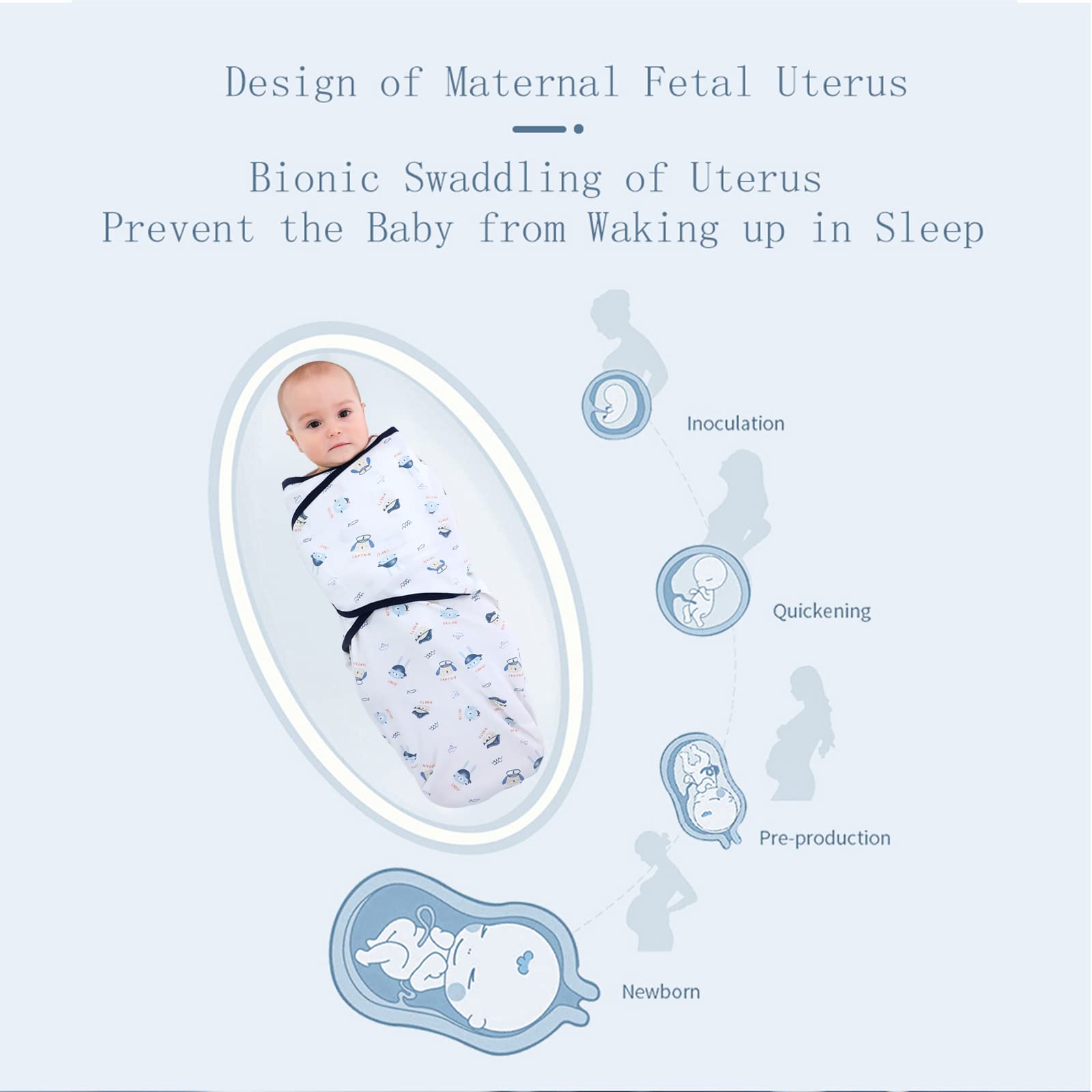 insular swaddle sacks with adjustable velcro ensures secure, customizable fit