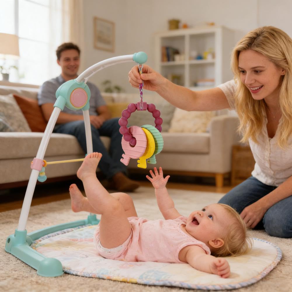 Intatikoo BPA-free baby keys teether safe for chewing