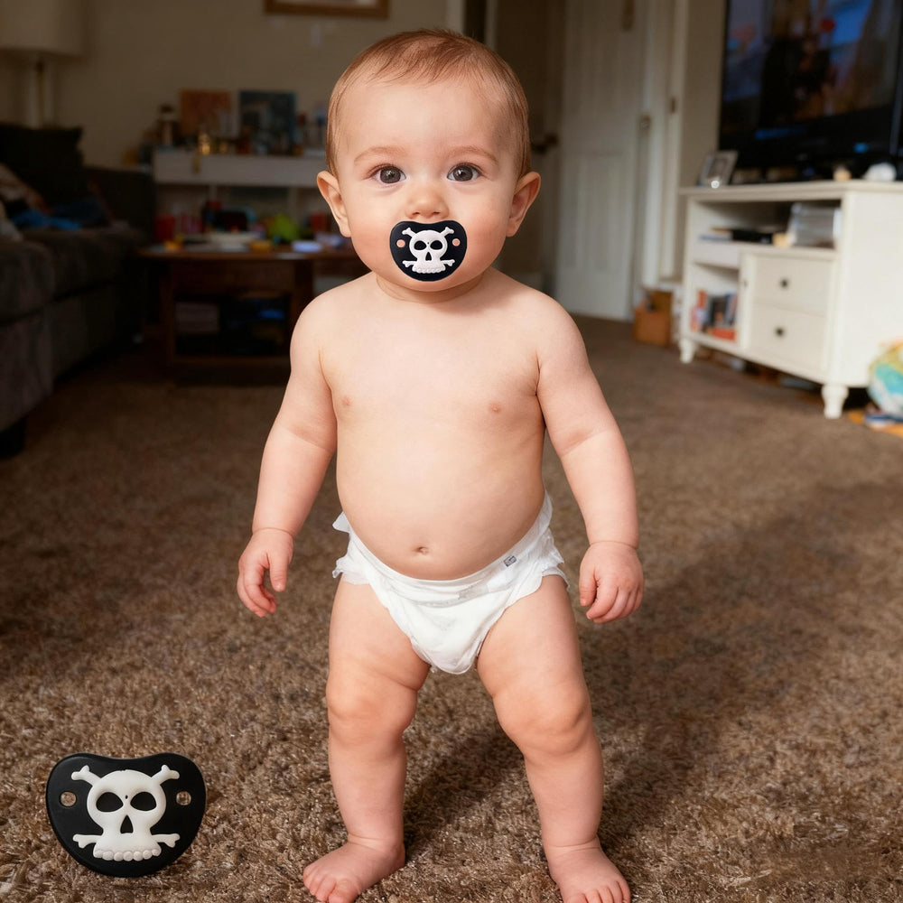 Intatikoo BPA-free silicone pacifier safe chewing