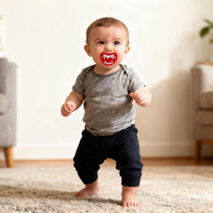 Intatikoo funny pacifier lip design with playful look for baby comfort
