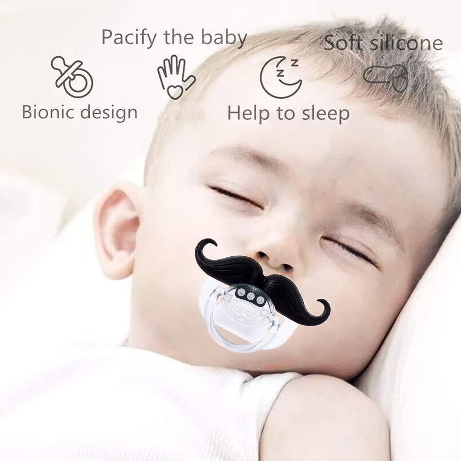 Intatikoo pacifier shield close-up with ventilation holes for breathable comfort