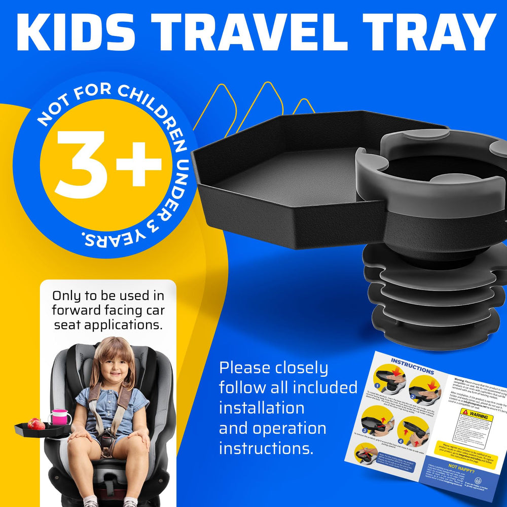 Integral Kids Travel Tray crash-tested for FMVSS-213 safety checks.
