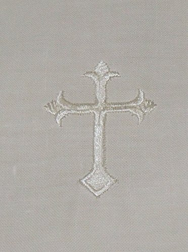 Integrity Designs 14x22 inch linen cloth with ladder-stitch hems complements communion rituals.