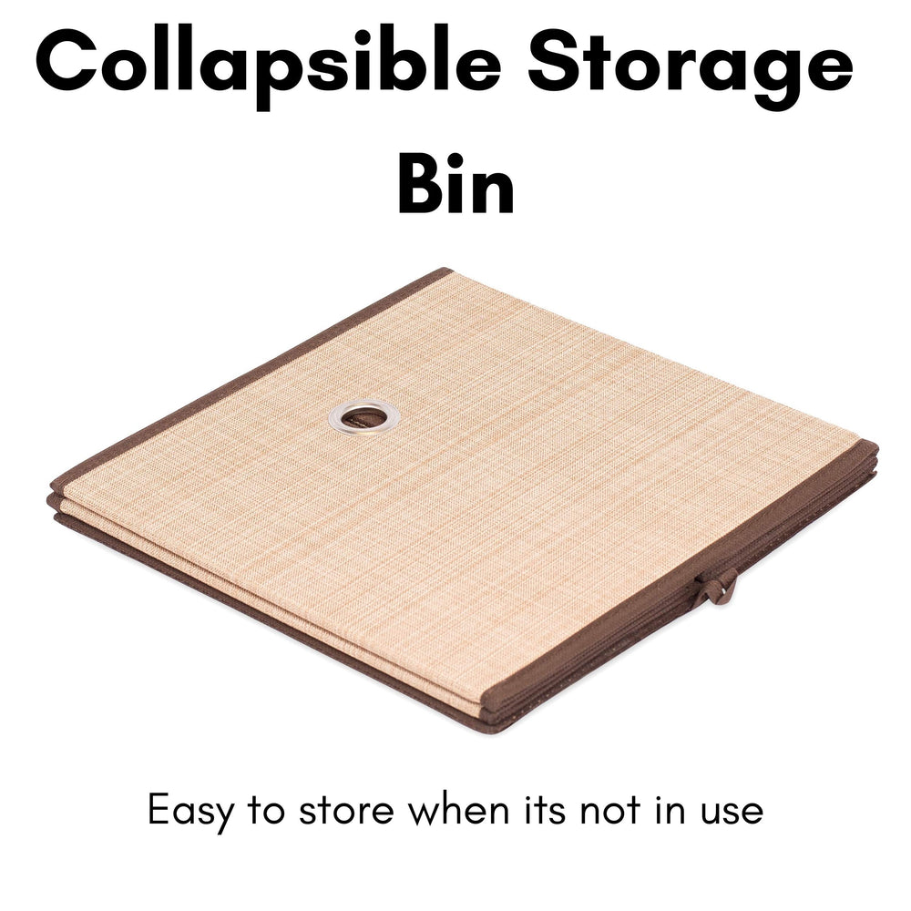 Internet's Best Canvas Storage Bin 2-pack open top showcasing spacious interior.