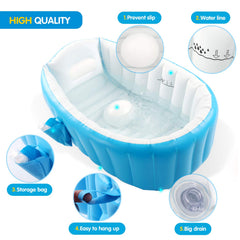 Intime infant bathtub side pocket closeup easy reach for essentials