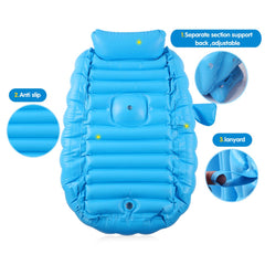 Intime portable travel bathtub folded blue simple storage after trips
