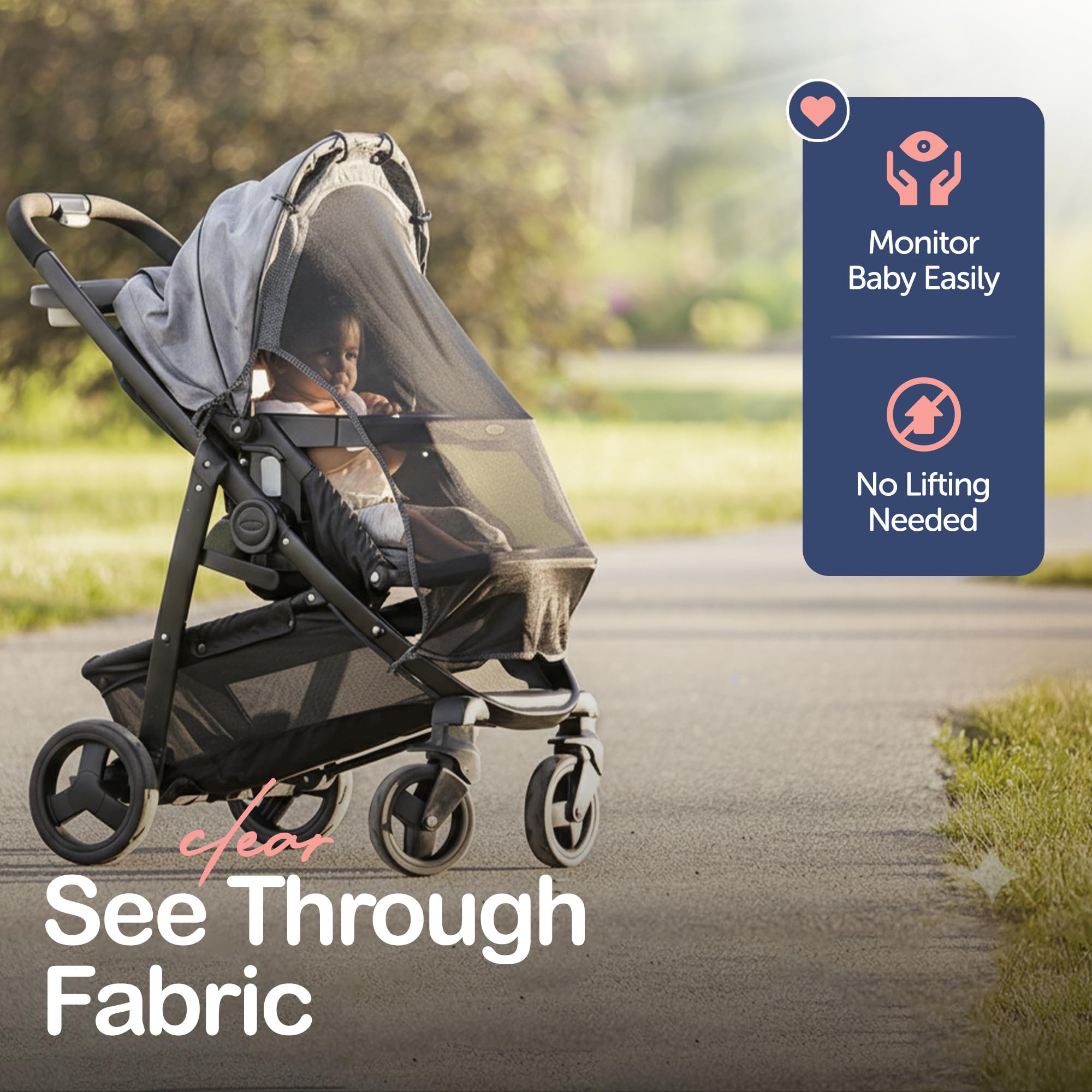 IntiMom airflow-vents design keeps air moving to help baby stay cool.