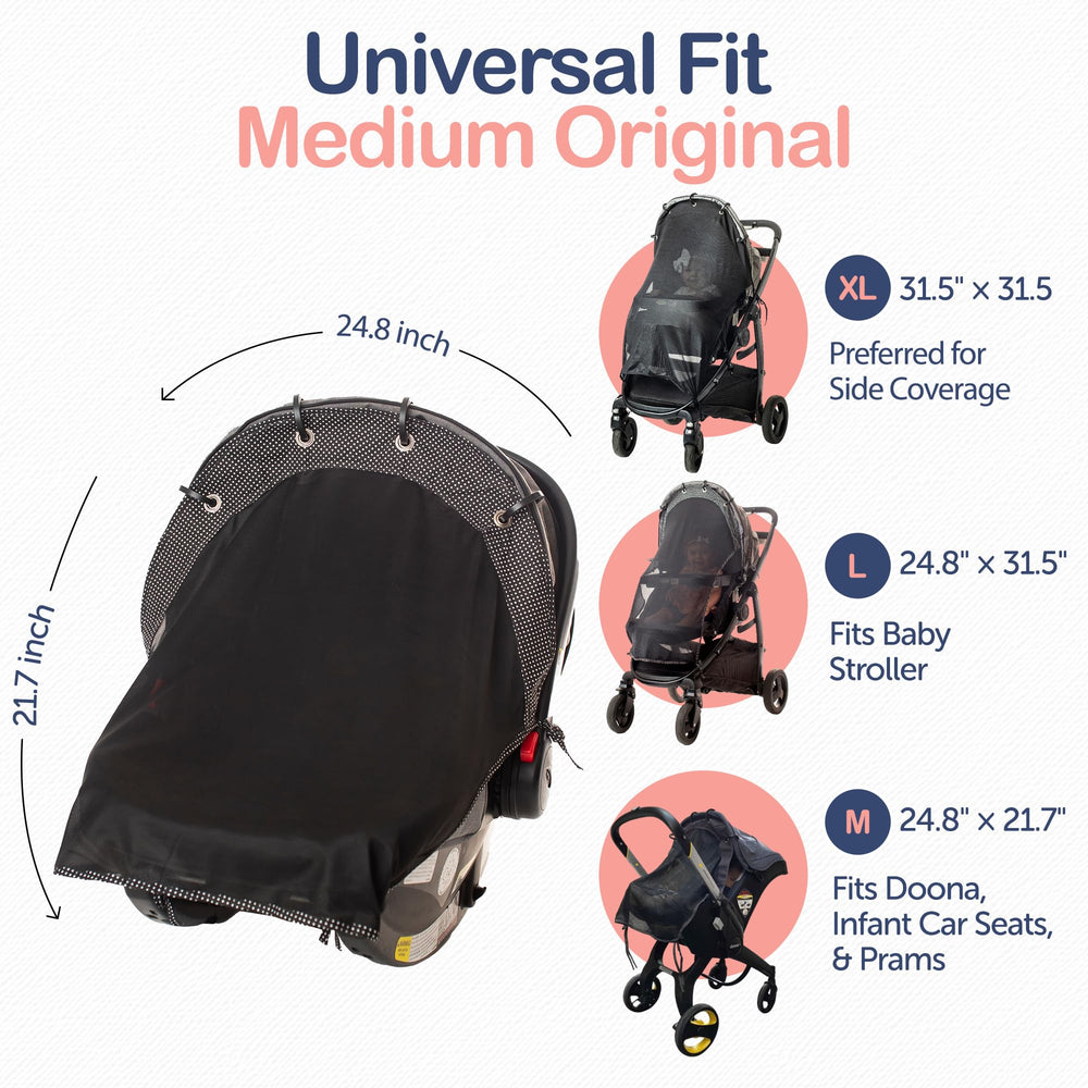 IntiMom Stroller Sun Shade rain shield helps fend off light rain while keeping air flow.