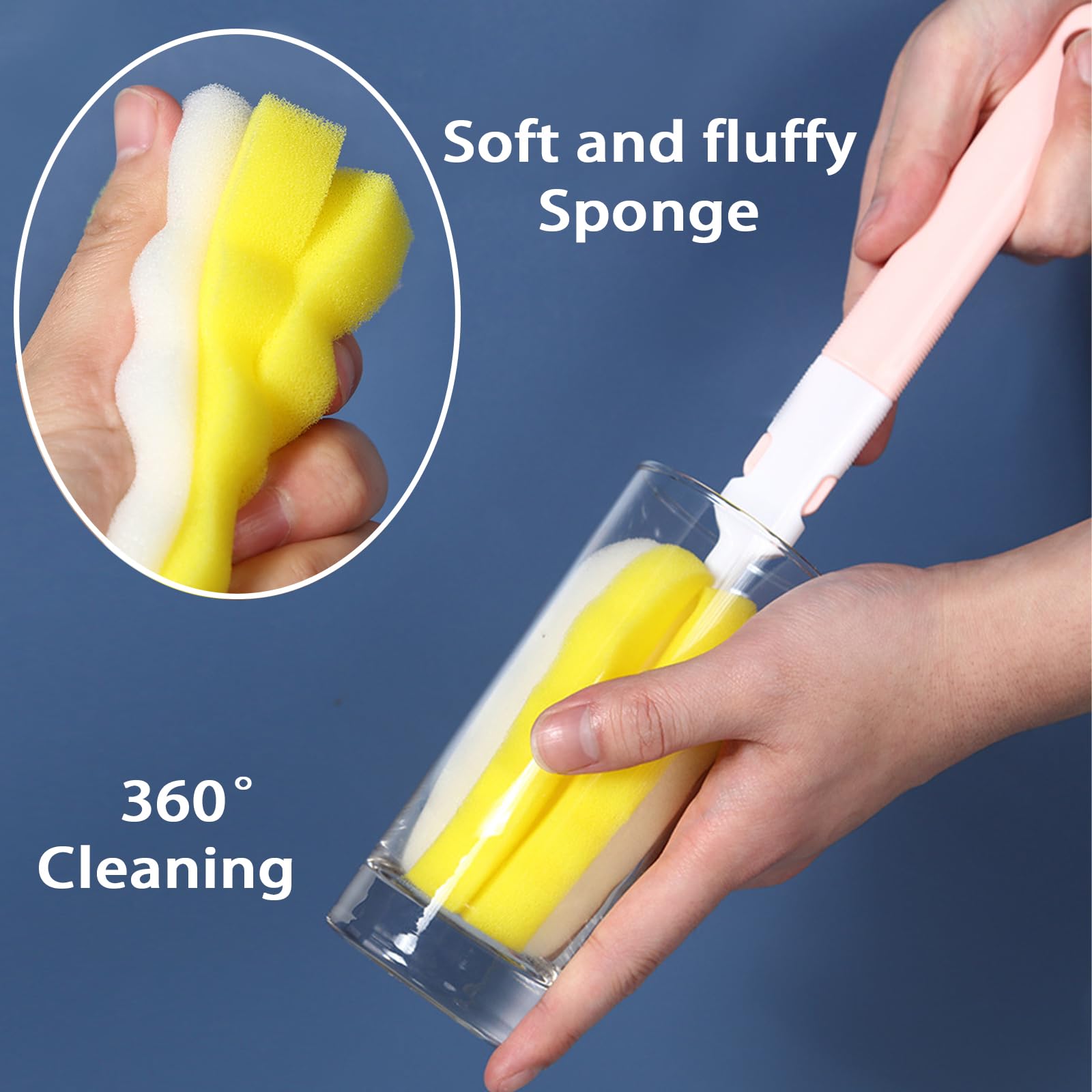 INVODA 360-degree cleaning guards against dead corners in containers.
