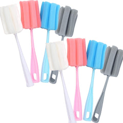 INVODA bottle brush 8pcs pack for versatile bottle and cup cleaning.