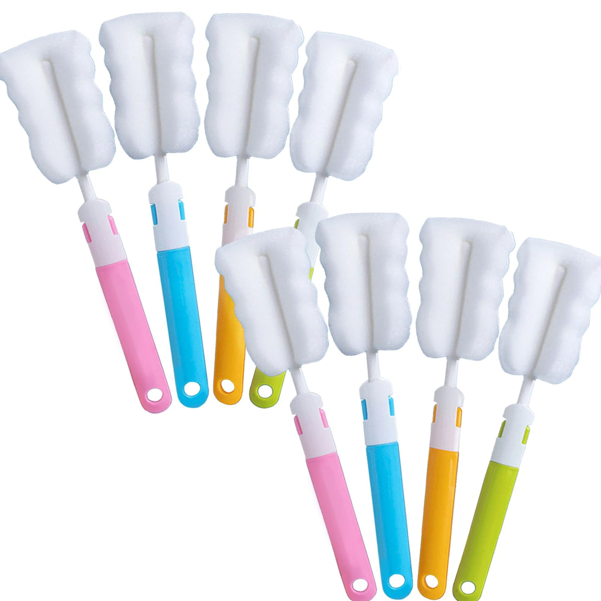 INVODA bottle brush set packaging shows eight pieces for easy organization and access