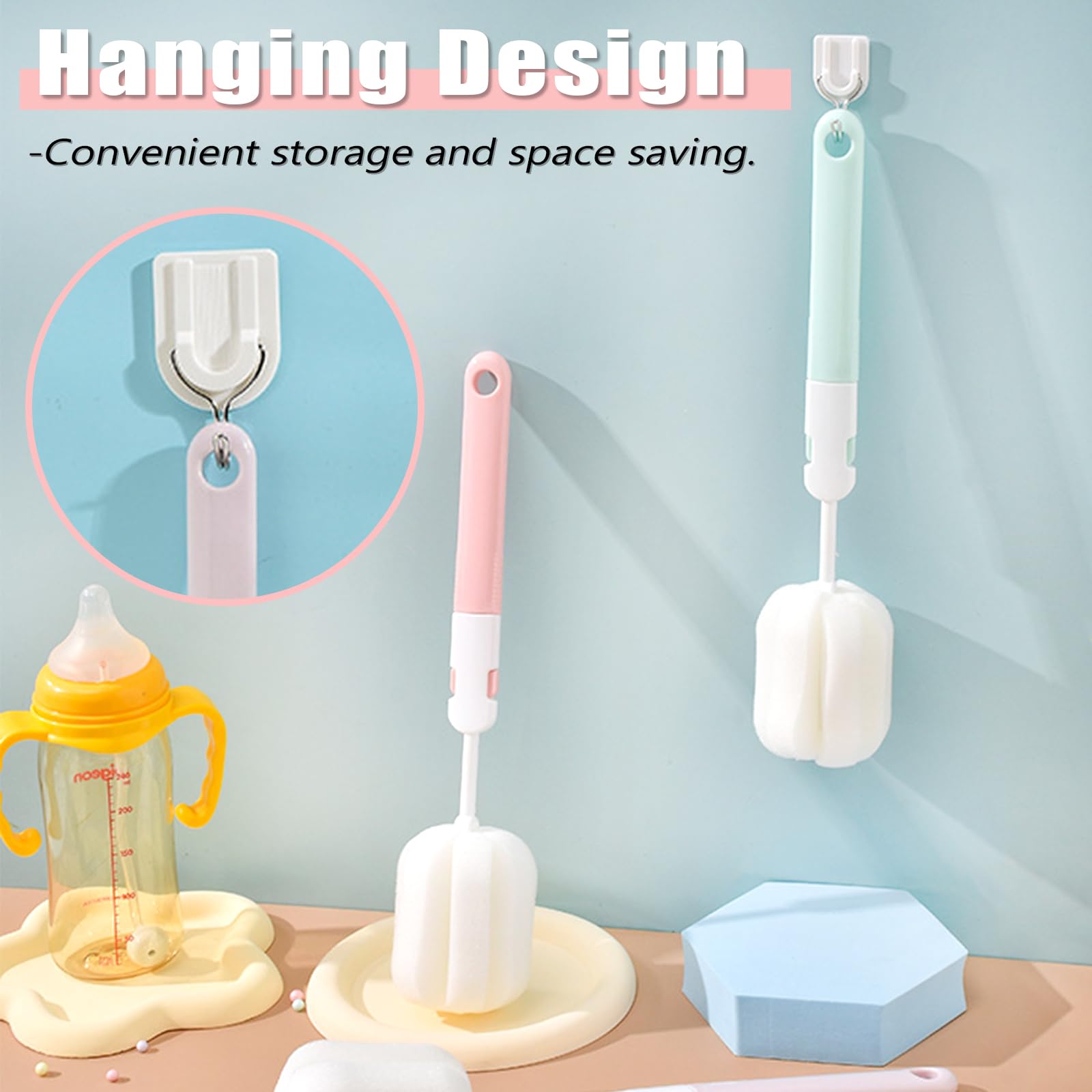 INVODA BPA-free cup brush—safe for babies and family.