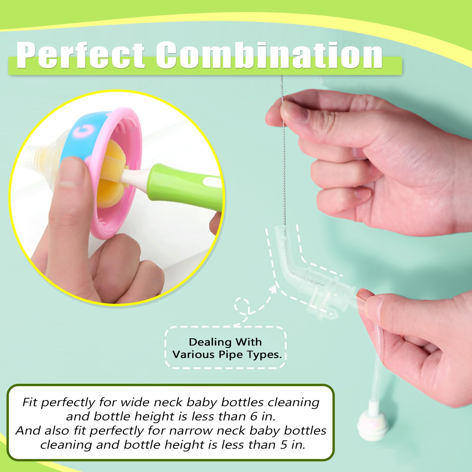 INVODA BPA-free materials ensure safe bottle cleaning for babies.