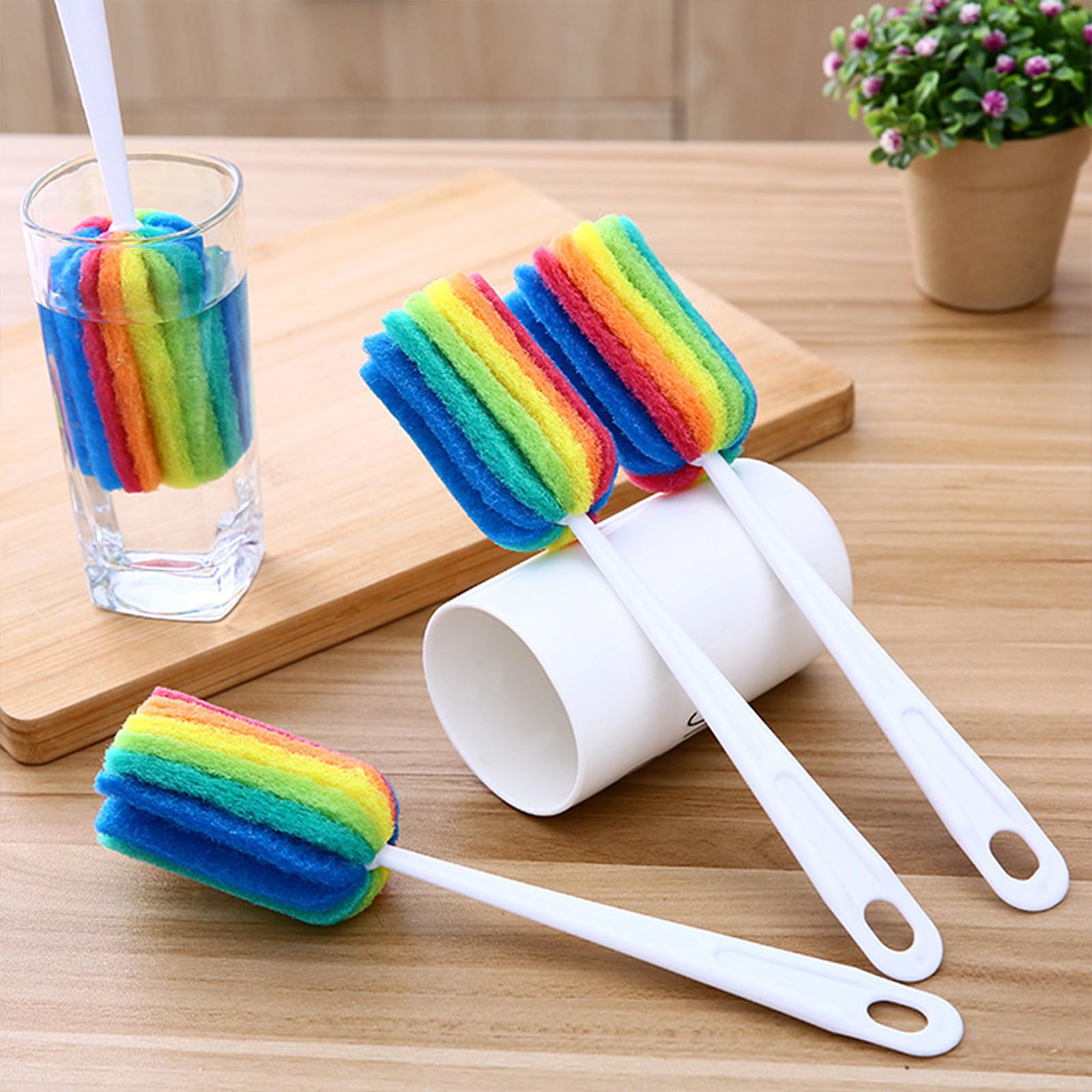 INVODA colorful brush heads brighten cleaning tasks with color coding