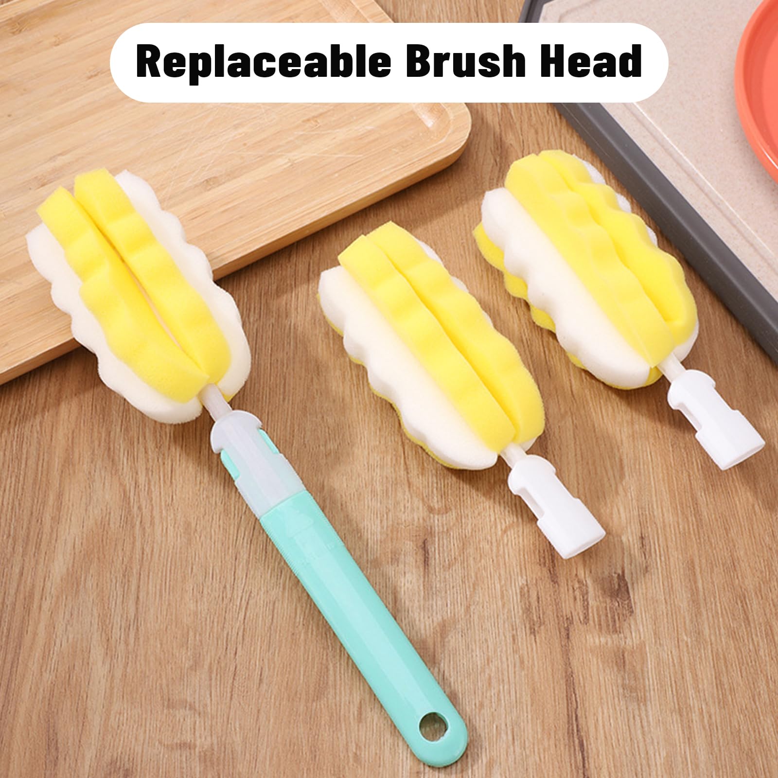 INVODA long-handle prevents hand contact with dirty interiors.