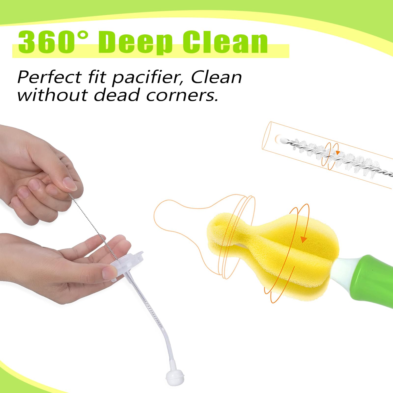 INVODA travel-ready kit with compact brushes for home or on-the-go cleaning.