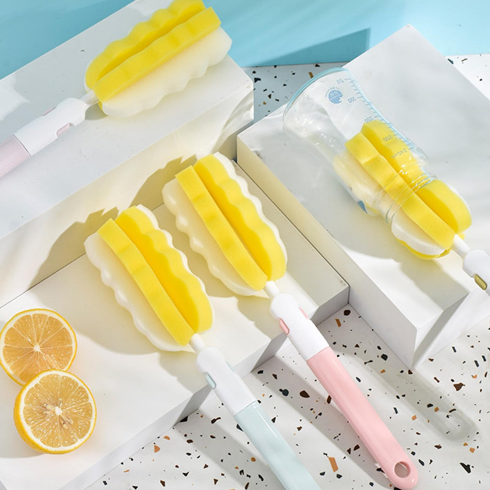 INVODA portable bottle brush kit fits in a bag for on-the-go washing.