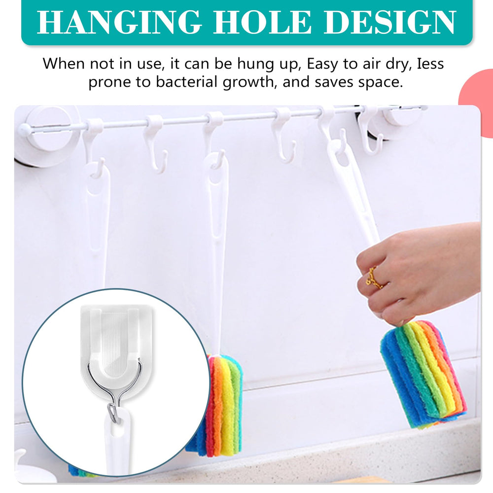 INVODA soft nylon bristles clean stains without scratching glassware