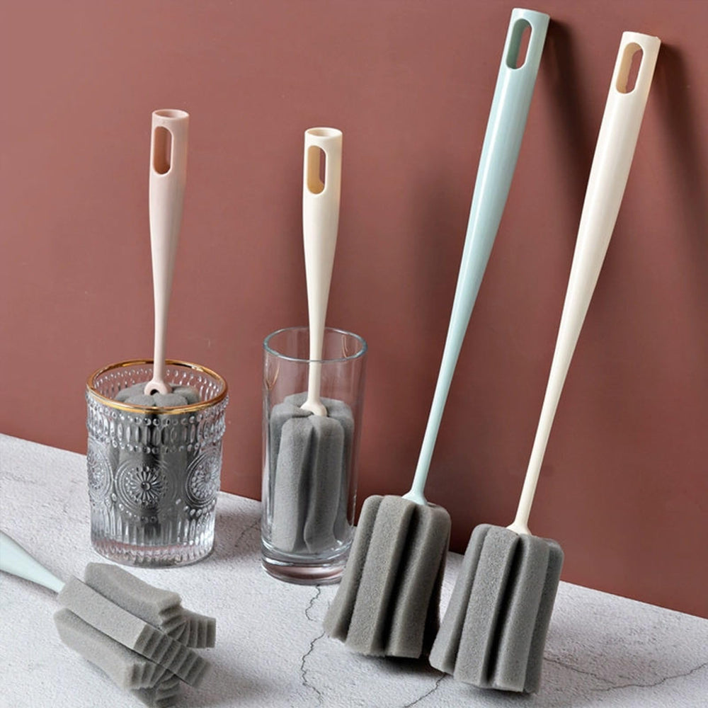 INVODA sponge bottle brush mug-glass-cleaning effective residue removal from cups