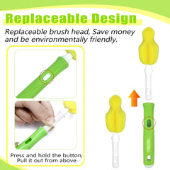 INVODA straw brush highlights durable long-handle design for thorough straw cleaning.