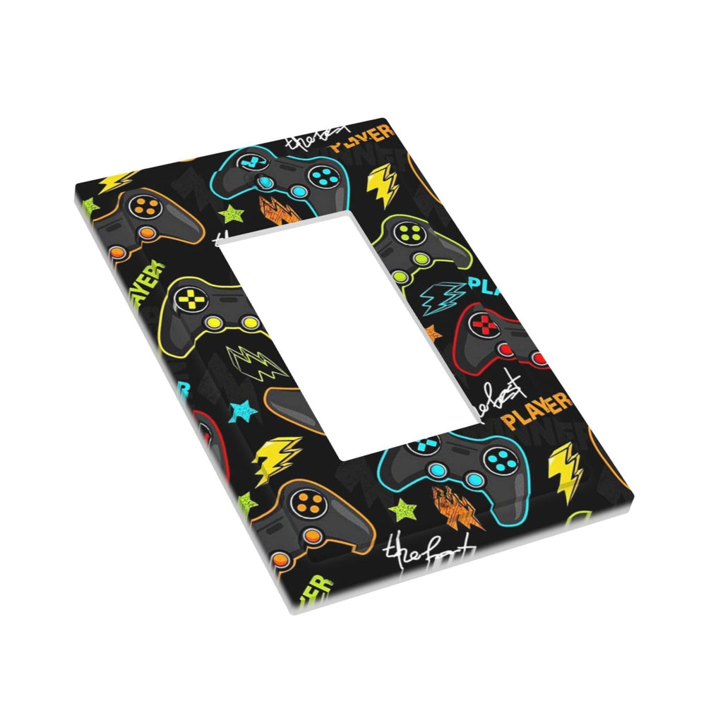 IOFNG decorator rocker outlet cover offers playful vibe with durable polycarbonate construction.