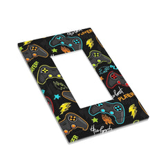 IOFNG decorator rocker outlet cover offers playful vibe with durable polycarbonate construction.