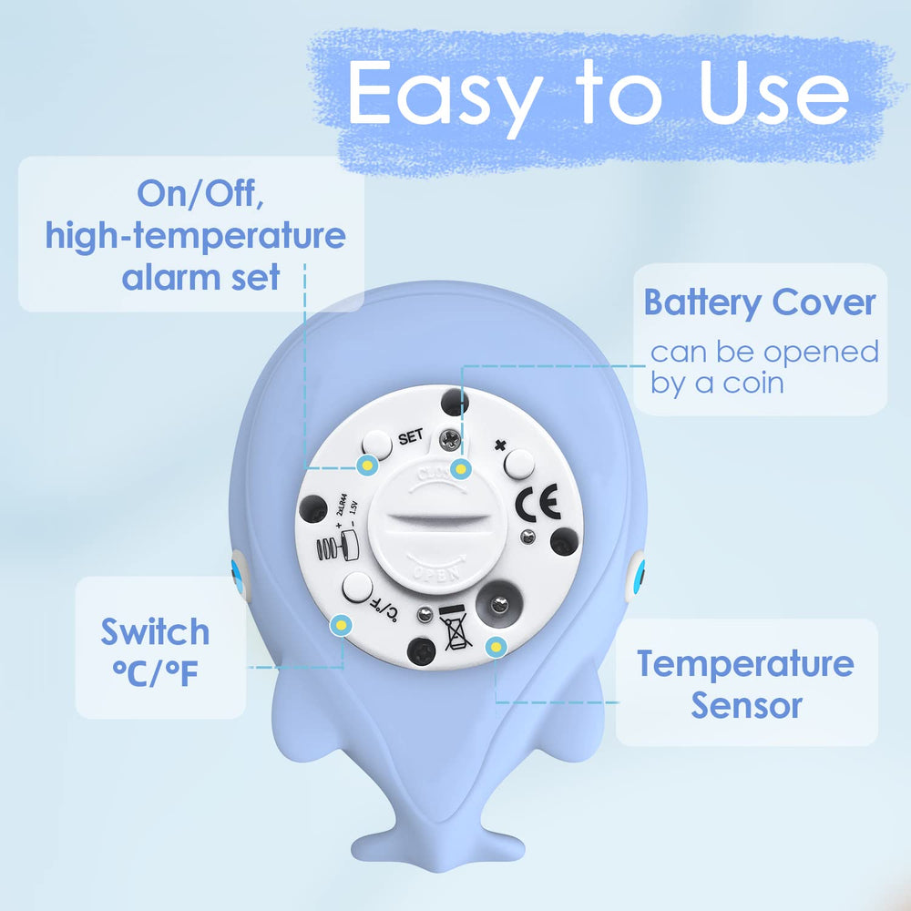 IOG thermometer auto-starts on water contact for easy use