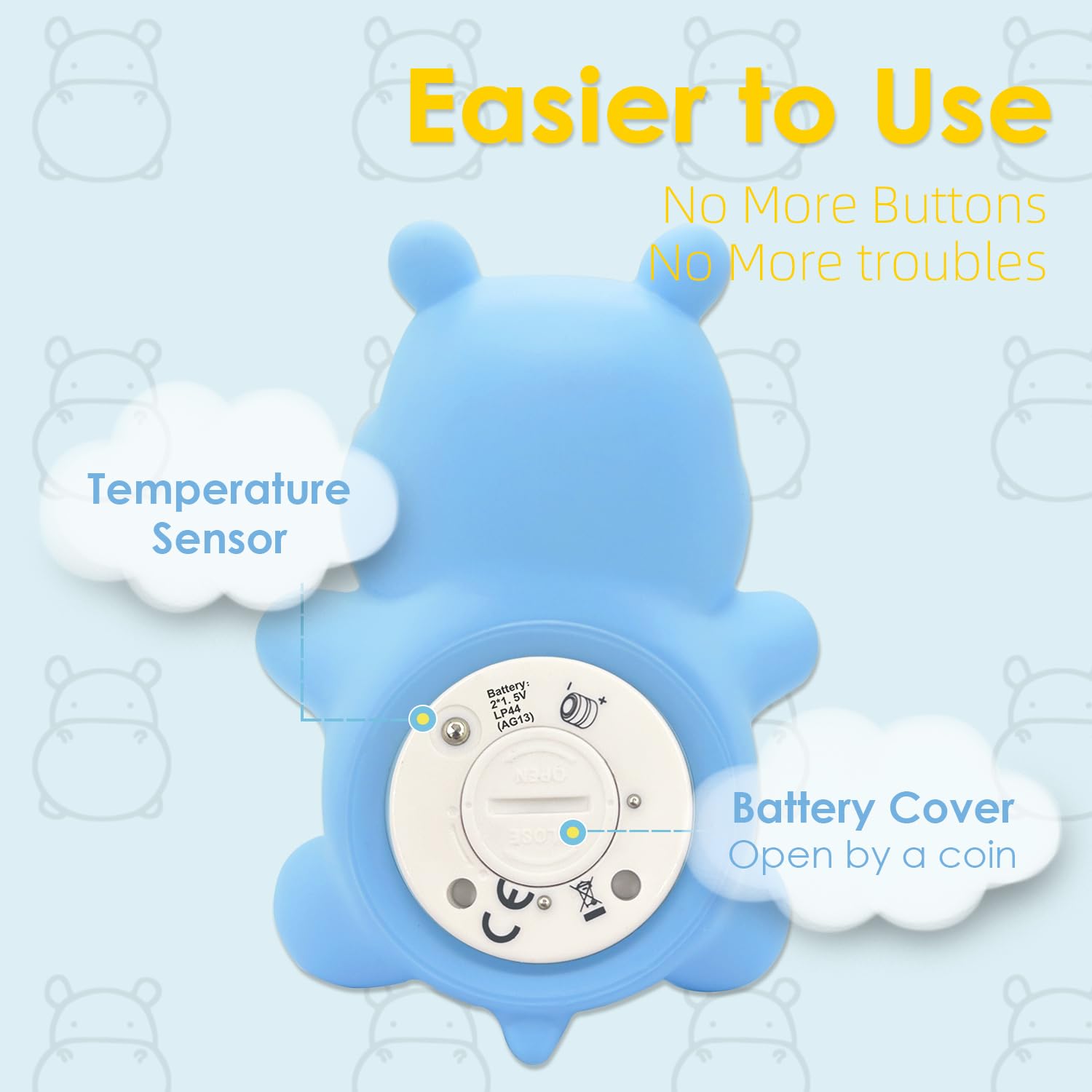 IOG newborn bath essentials hippo gift improves bath time routines