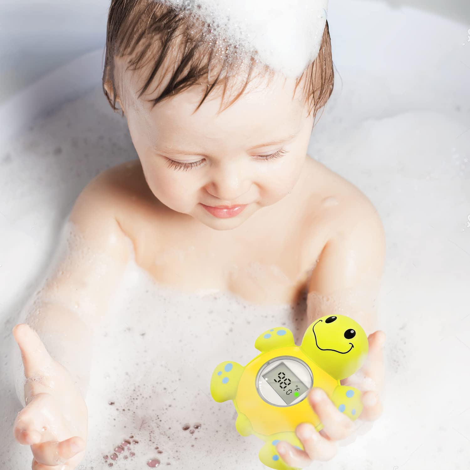 IOG waterproof durable turtle bath toy endures splashes while you bathe