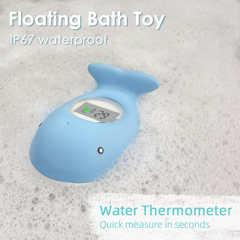 IOG whale-shaped bath toy adds fun while keeping bath time safe