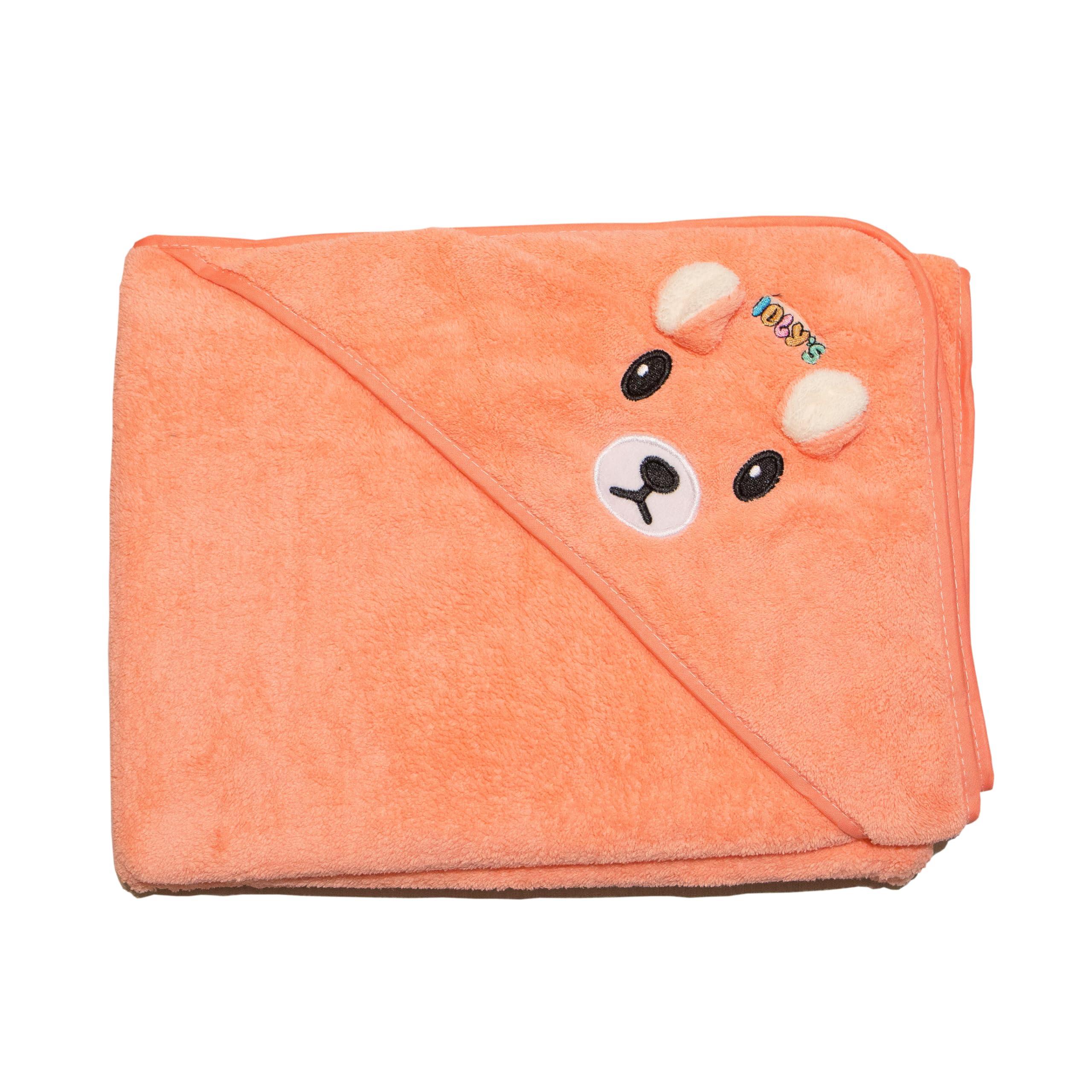 Ioly's hooded baby towel orange bedroom-setup evokes cozy nursery aesthetics