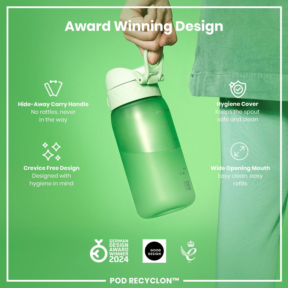 Ion8 odor-resistant bottle material keeps drinks fresh during playtime