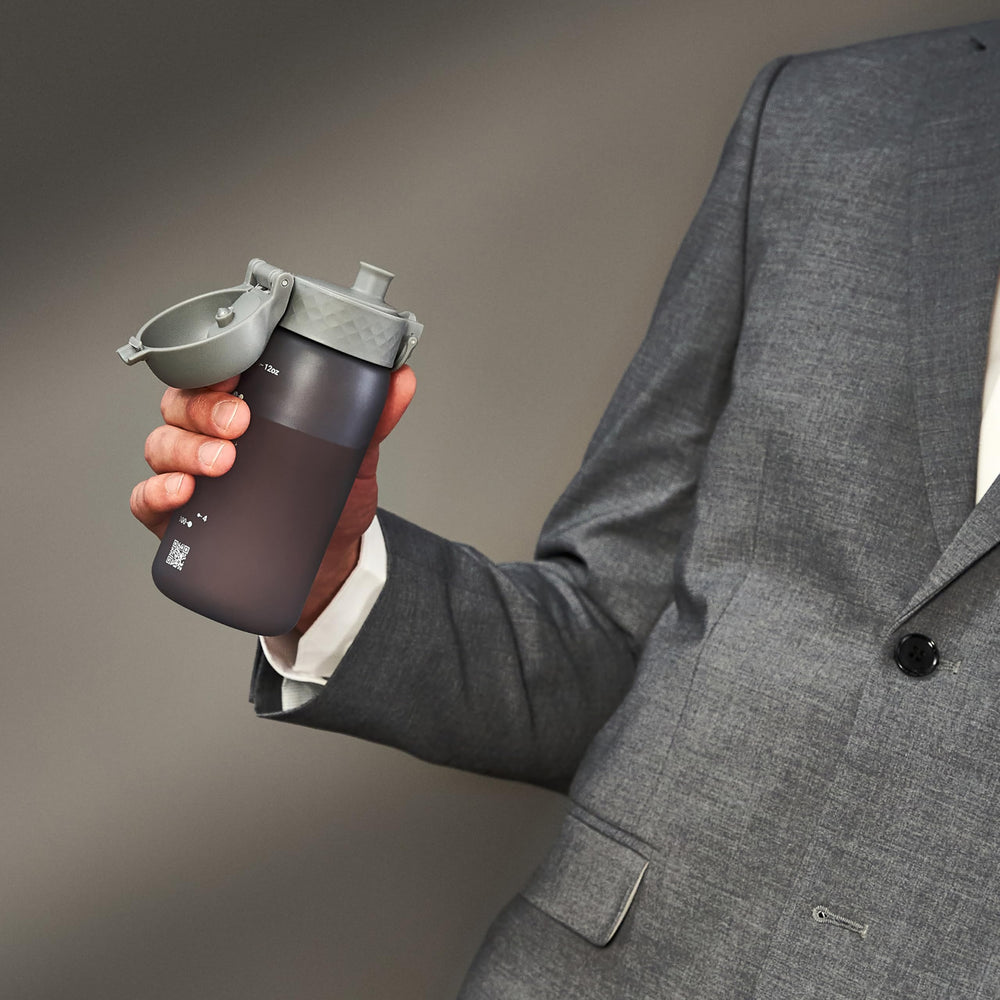 Ion8 clear bottle shows fluid level at a glance for accurate hydration.
