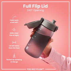 Ion8 bottle is top-rack dishwasher-safe for quick, thorough cleaning.