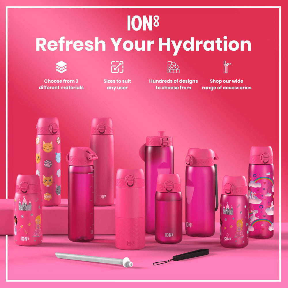 Ion8 BPA-free non-toxic bottle highlighting safe materials