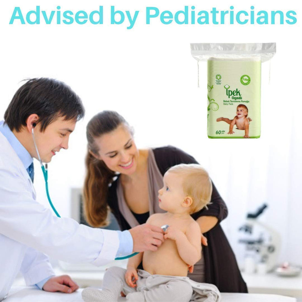 İpek baby dry pads used like a washcloth with warm water.