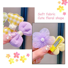 IPEWOEF multicolor flower bow clips provide versatile styling for outfits and occasions.