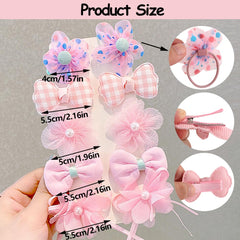IPEWOEF flower bow clip in pastel colors enhances daily outfits and adds charm.