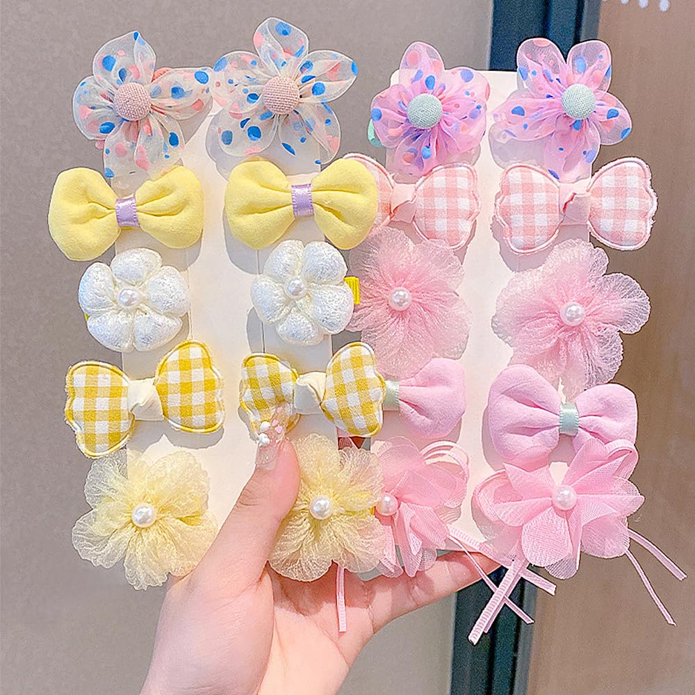 IPEWOEF vivid colors in small bows elevate casual looks and photos.