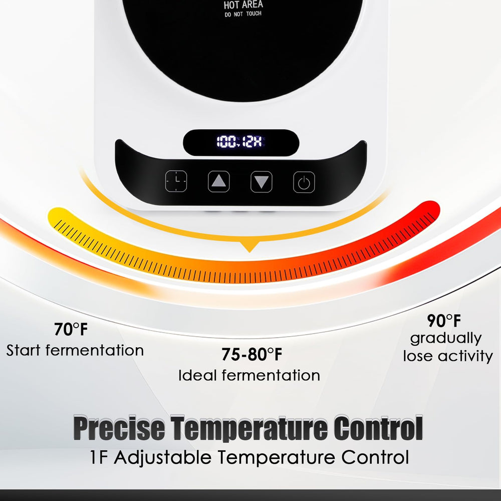 IPOW Sourdough Starter Warmer 12-hour timer demonstrates automation and planning for baking.