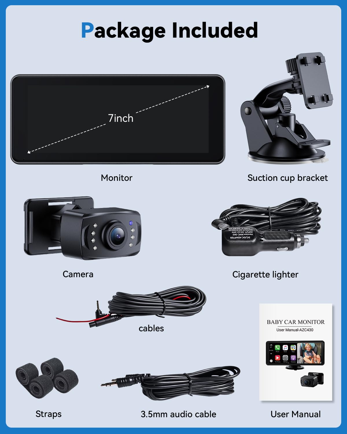 IPOZITO 3-in-1 multi-function system acts as monitor, rearview mirror, and backup camera