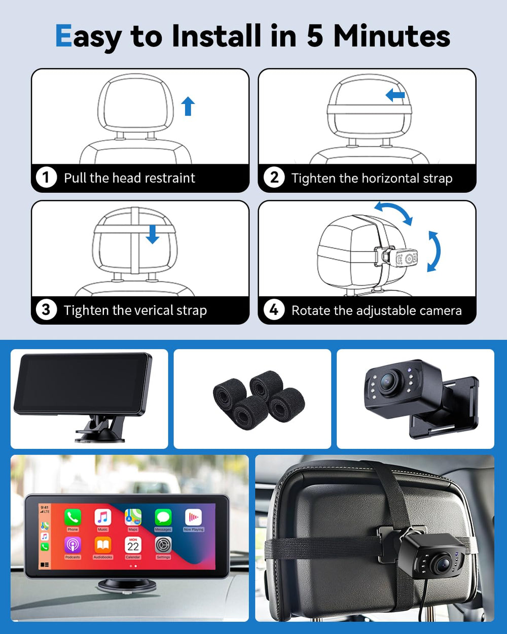 IPOZITO suction mount secures to windshield or dash